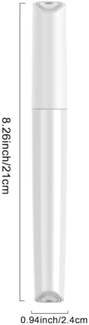 Portable Travel Toothbrush Case, Lipstick–like Plastic Toothbrush Holder Toothbrush Case Breathable Design with Air Hole More Hygienic Toothbrush Tube for Home Daily Travelling (White)