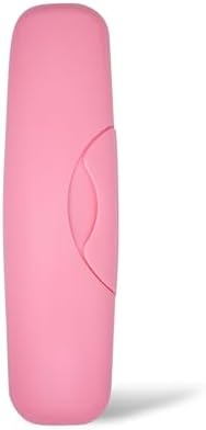 RADIUS Toothbrush Travel Case – Fits Big Brush, Original, Flex & Scuba Brushes BPA-Free Recycled Plastic, Portable, Durable & Eco-Friendly for Home, School, Travel, Pastel Pink
