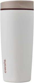 Owala SmoothSip Slider Insulated Stainless Steel Coffee's Tumbler, Reusable Iced Coffee Cup, Hot Coffee Travel Mug, BPA Free 20 oz, Vanilla Bean (Pack of 8)