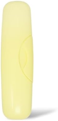 RADIUS Toothbrush Travel Case for Big Brush/Original/Scuba Brushes, BPA-Free Recycled Plastic, Portable for Bathroom, School, Home, Camping - Lemon Yellow (ONLY fits the Big Brush/Original/Flex/SCUBA)