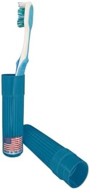 American Comb Toothbrush Holder - Blue, Made in USA, with Ventilation Holes, for Toothbrush Covers, Toothbrush Holder, Toothbrush Soft, Durable Design, Hygienic Bathroom Accessory