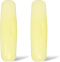 RADIUS Toothbrush Travel Case for Big Brush/Original/Scuba Brushes, BPA-Free Recycled Plastic, Portable for Bathroom, School, Home, Camping - Lemon Yellow (Pack of 2)