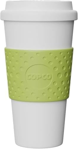 Copco Acadia 16 oz Travel Mug - Insulated Reusable Coffee Tumbler with Double-Walled Plastic, Leak-Proof Lid, BPA-Free - Portable Mug for Hot & Cold Drinks, Cup Holder Friendly (Green) (Pack of 6)