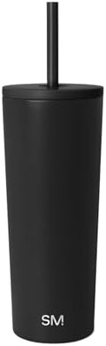 Simple Modern Iced Coffee Tumbler, Insulated | 24oz | Black