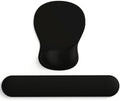 ErgoComfort Gel Wrist Rest Mouse Pad-Ergonomic Office Mousepad with Wrist Support-Non-Slip, Design Desk Accessories Mat for Home&Game Decor (09Black Set)