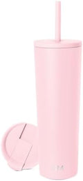 Simple Modern Iced Coffee Tumbler, Insulated | 28oz | Pink