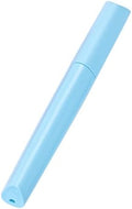 Travel Toothbrush Case Plastic Container Box Breathable Design with Air Hole More Toothbrush Tube for Home Daily Office Business Use (Light Blue)