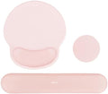MOSISO Wrist Rest Support for Mouse Pad&Keyboard Set, Chalk Pink