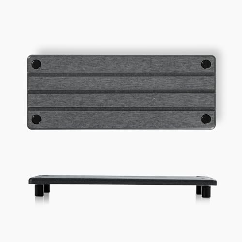 Razborci 2 Pack Fast Drying Water Absorbing Diatomite Stone Mat Tray for Kitchen & Bathroom Counter - Instant Dry Sink Caddy Organizer - Vanity Holder for Soap and Sponge – Charcoal 10" x 4"