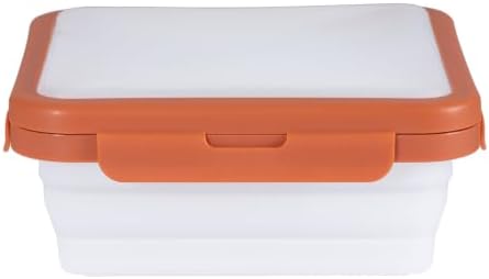 Reusable Silicone Food Storage Container with Lid Avocado Saver(6.5 cups/0.4 gal), Onion Keeper, Foldable Silicone Kitchen Organizers for Fridge