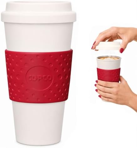 Copco Acadia Travel Mug, 16-Ounce, Cherry Red