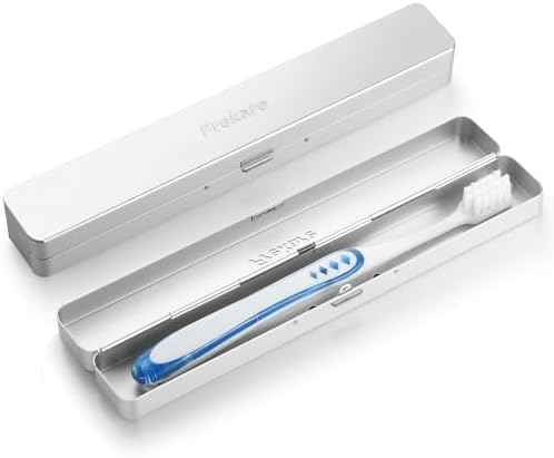 Toothbrush Travel Case Aluminum, Manual Tooth Brush Holder for Traveling