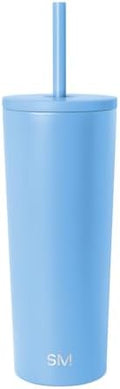 Simple Modern Iced Coffee Tumbler, Insulated | 24oz | Blue