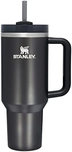 STANLEY Quencher H2.0 Flow State Tumbler, 40 oz, Black Glow