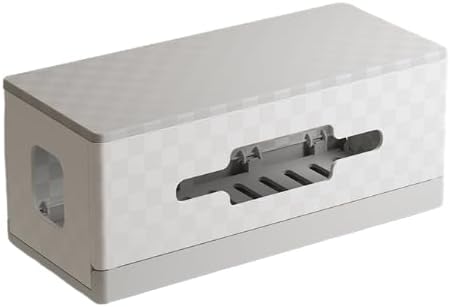 12.5x5.7x5.3in Cable Management Box Cable Organizer Box and Power Strip Box Hide Desk Cord and Floor Cables to Cover and Hide & Power Strips & Cords