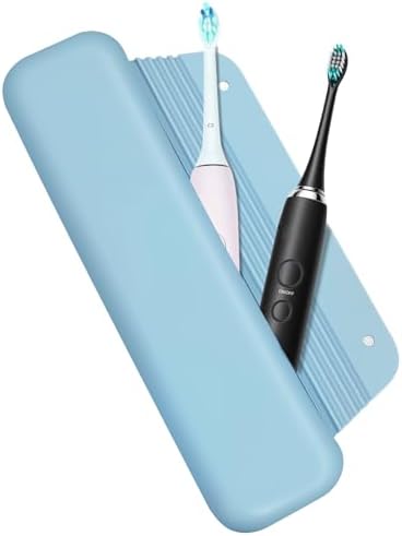 Silicone Waterproof Toothbrush Travel Pouch, Compatible with Oral-B & Philips Sonicare, Suri, Burst, Aquasonic, Portable Protective Bag - Blue