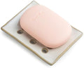 Soap Dish with Drainage, Bar Soap Holder for Bathroom, Hold 2 Bars