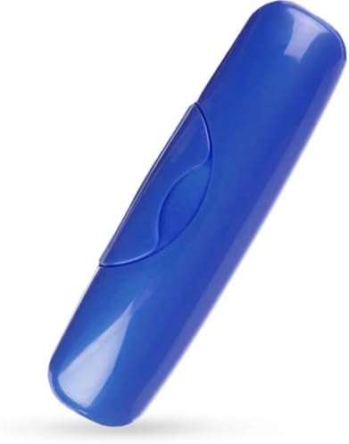 RADIUS Toothbrush Travel Case for Big Brush/Original/Scuba Brushes, BPA-Free Recycled Plastic, Portable for Bathroom, School, Home, Camping-Sapphire Blue (ONLY fits the Big Brush/Original/Flex/Scuba)