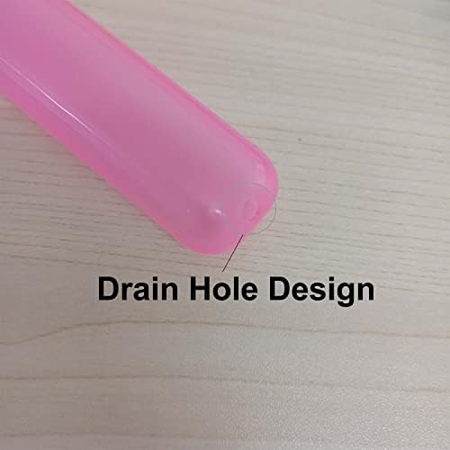 Medsuo 4 PCS Plastic Toothbrush Cases, Travel Toothbrush Holder
