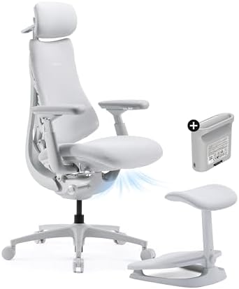 LiberNovo Omni PRO Dynamic Ergonomic Office Chair, Built-in Fan, 48cm