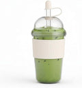 Reusable Iced Coffee Cups with Lids and Straws 17oz, Boba Cup with Straw, Tumbler with Silicone Sleeve for Cold Drinks, Iced Coffee, Bubble Tea ，White