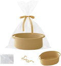 Woven Rope Basket - Baby Gift Basket with Bag & Ribbon
