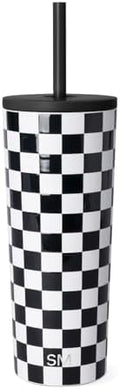 Simple Modern Iced Coffee Tumbler, Insulated | 24oz | Checkered