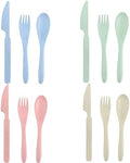 Wheat Straw Portable Cutlery Set Reusable Knife Fork Spoon Tableware