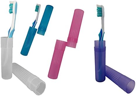 American Comb Toothbrush Holder (Blue,Pink,White,Purple) Made in USA, with Ventilation Holes, for Toothbrush Covers, Toothbrush Holder, Toothbrush Soft, Durable Design, Hygienic Bathroom Accessory