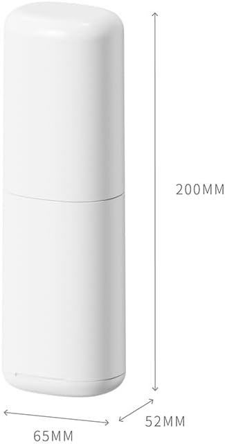 Travel Toothbrush Case Kit: Eco-Friendly, Portable, and Versatile Oral Care Companion, White