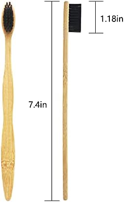 Bamboo Toothbrush Prepasted Disposable Toothbrsuh Soft Bristles Prepasted Toothbrush,Disposable Toothbrsuh (72 Pieces)