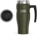 THERMOS Stainless King Travel Mug with Handle, 16oz, Army Green