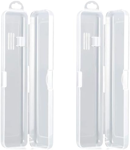 MingTa Set of Two Pack Travel Toothbrush & Toothpaste Storage Case Travel Size