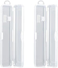 MingTa Set of Two Pack Travel Toothbrush & Toothpaste Storage Case Travel Size