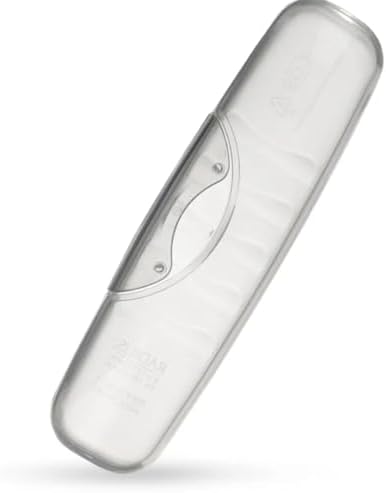 RADIUS Toothbrush Travel Case for Big Brush/Original/Scuba Brushes, BPA-Free Recycled Plastic, Portable for Bathroom, School, Home, Camping - Translucent (ONLY fits the Big Brush/Original/Flex/SCUBA)