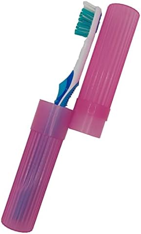 American Comb Toothbrush Holder - Pink, Made in USA, with Ventilation Holes, for Toothbrush Covers, Toothbrush Holder, Toothbrush Soft, Durable Design, Hygienic Bathroom Accessory