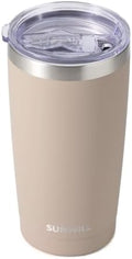 SUNWILL Coffee Tumbler, 20 oz Insulated Travel Mug Stainless Steel