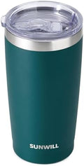 SUNWILL Coffee Tumbler, 20 oz Insulated Travel Mug Stainless Steel