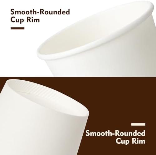 YEEHAW 12 oz Disposable Paper Coffee Cups, 100 Pack