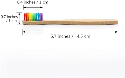 Premium Bamboo Kids Toothbrushes - 10 Color Value Pack, BPA Free Ultra Soft Bristles, Eco-Friendly Biodegradable Compostable Manual Toothbrush for Toddlers and Young Children