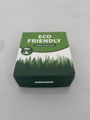 Compostable 8 Gallon Trash Bags Compost Small Garbage Bag Extra Thick 0.87 Mil for Kitchen Bathroom BPI Certified 30 Counts, Green