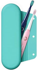 Silicone Electric Toothbrush Travel Case, Manual Toothbrush Travel Cover for Men and Women,Toothbrush Holder for Travel,Gym and More, Fits Most Manual and Electric Toothbrushes - Mint Green