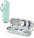 ProCase Toothbrush Travel Case for Oral-B/Oral-B Pro 1000 1500 5000 7000 7500 6000 9600/Philips Sonicare 4100 5100 1100 6100 5300 Oral-B iO Electric Toothbrush Portable Hard Container -Iceblue