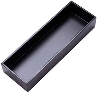 Bamboo Drawer Organizer Box for Office Home Black Orgnizer Boxes Office Organizer Boxes, Black 12"*4"