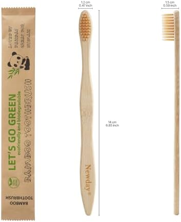 100 Pack Bamboo Toothbrushes Bulk, Individually Wrapped, BPA Free Soft Bristles Toothbrush for Adults, ECO Friendly Toothbrushes for Home Hotel Trips Travel Disposable Toothbrsuh (Primals Toothbrush)