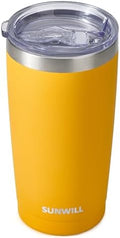 SUNWILL Coffee Tumbler, 20 oz Insulated Travel Mug Stainless Steel