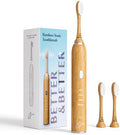 Better & Better Bamboo Sonic Electric Toothbrush | 37,000 VPM | Plant-Based Bristles, No Microplastics | 4 Modes, 2-Min Timer | Rechargeable | Soft, Eco-Friendly | Safe for Braces & Sensitive Gums