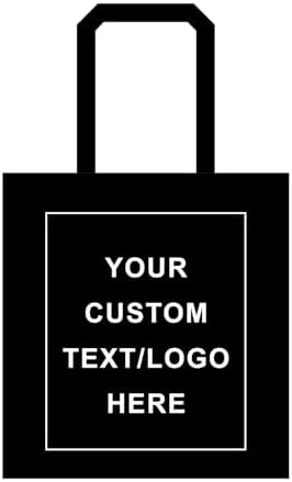 TOPDesign 240-Pack Custom Cotton Tote Bags with Logo, Bulk Personalized Cloth Bags, Suitable for DIY, Advertising, Promotion, Gift, Activity (Black)