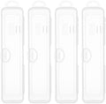 Travel Toothbrush Holder, Transparent (4-Pack)