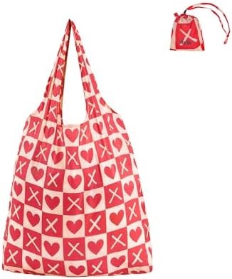 Stelle Lightweight Reusable Grocery Bag with Handles Ripstop Nylon Foldable Tote Shopping Bags for Travel and Groceries